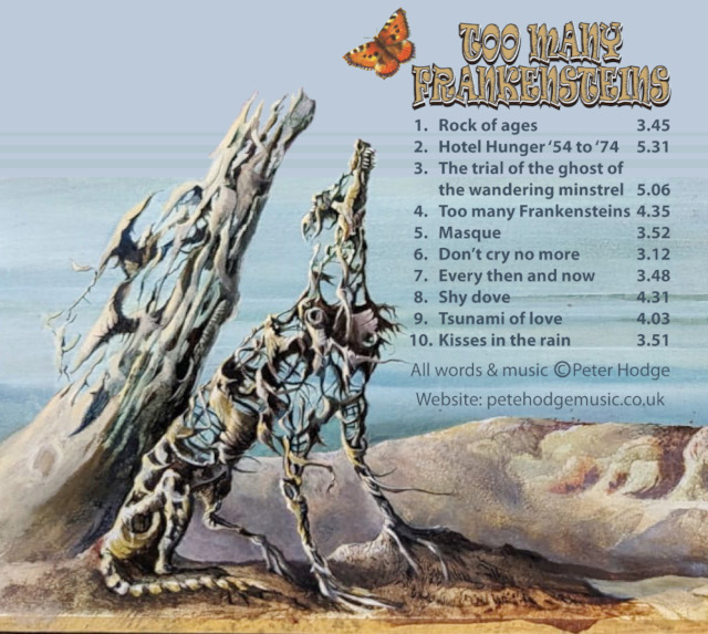 Too Many Frankensteins Album Back Cover